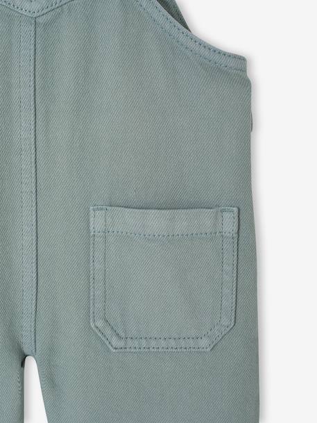 Salopette bébé en sergé pigment dye vert - vertbaudet enfant 