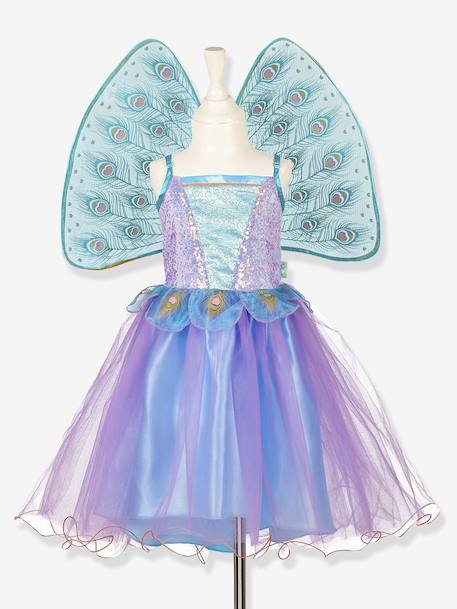Déguisement Tamara : robe + ailes de paon bleu - vertbaudet enfant 