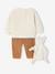 Coffret bébé sweat-shirt + pantalon + doudou caramel - vertbaudet enfant 