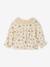 Blouse imprimée bébé avec col en crochet vanille - vertbaudet enfant 