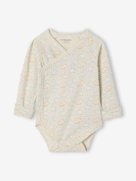 Lot de 5 bodies naissance évolutifs thème dinosaures vert - vertbaudet enfant 