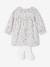 Babypakje met jurk met bloemenprint + panty's ecru - vertbaudet enfant 