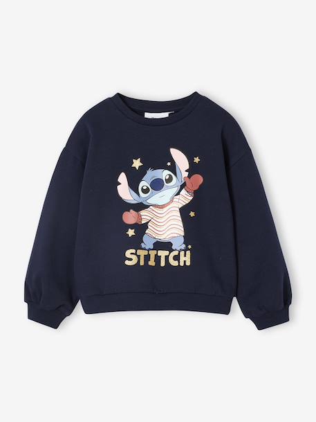 Sweat de Noël fille Disney Lilo & Stitch marine - vertbaudet enfant 