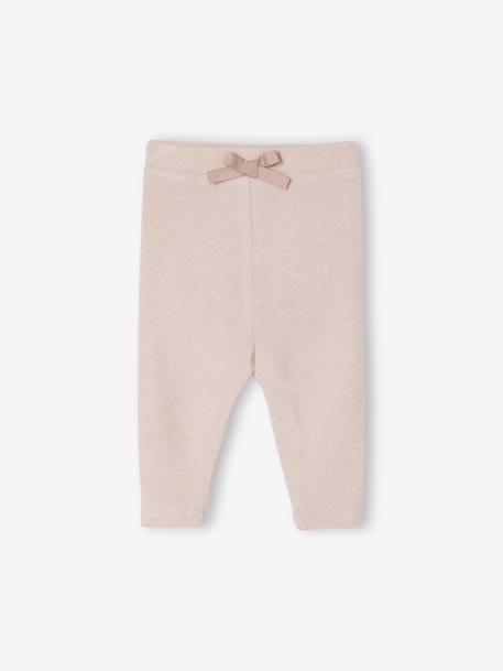 Pantalon naissance en tricot mauve - vertbaudet enfant 
