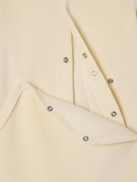 Set van 2 Disney® WINNIE L'OURSON babyslaappakjes van fluweel / velours cappuccino - vertbaudet enfant 