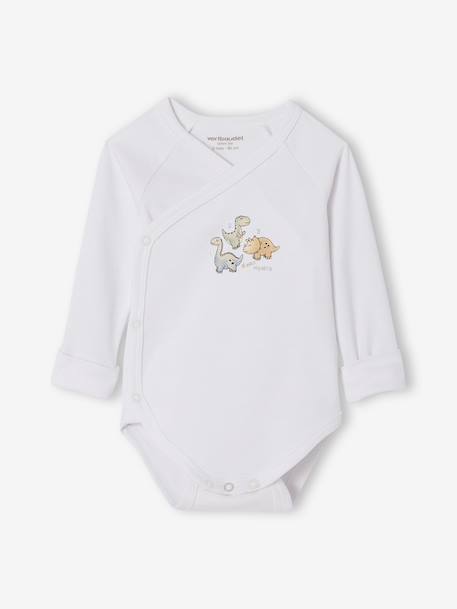 Set van 5 meegroei body's in thema dinosaurussen groen - vertbaudet enfant 