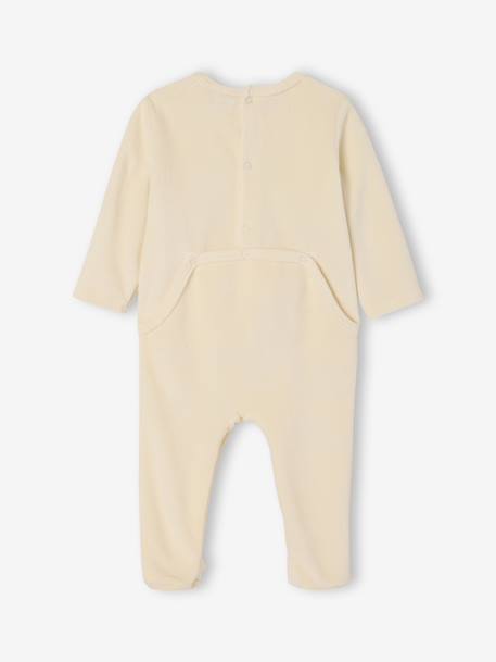 Set van 2 Disney® WINNIE L'OURSON babyslaappakjes van fluweel / velours cappuccino - vertbaudet enfant 