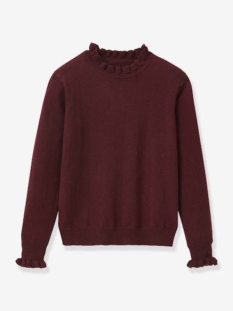 Fille-Pull, gilet, sweat-Pull volanté fille