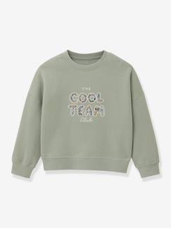 -Sweat Cool Team Fille tissu Liberty coton biologique