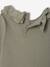 T-shirt baby met lange mouwen en geborduurde kraag kaki - vertbaudet enfant 