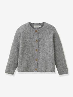 -Vestje voor meisjes met wol en mohair CYRILLUS 