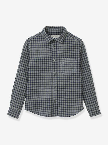 Garçon-Chemise flanellisée à carreaux garçon