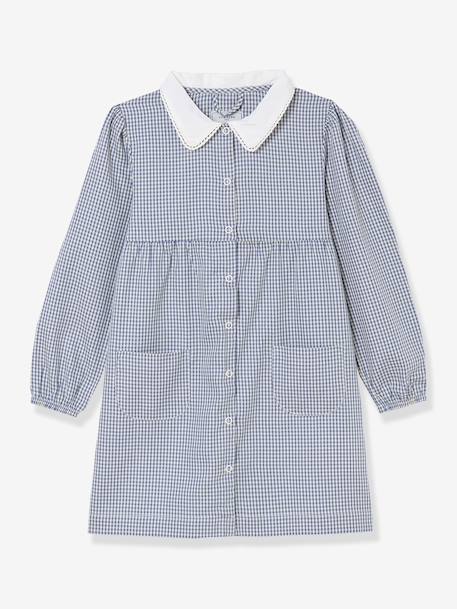 Tablier fille vichy carreaux bleu - vertbaudet enfant 