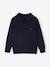 Pull Col Polo Couleur Uni bleu nuit - vertbaudet enfant 