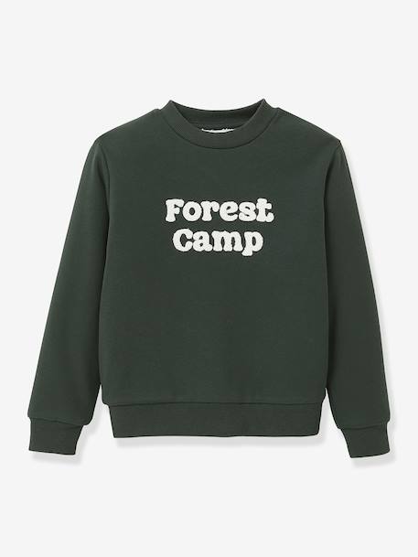 CYRILLUS sweater met sherpavoering voor jongens groen - vertbaudet enfant 