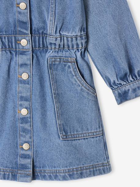 Robe en jean fille bleu moyen - vertbaudet enfant 
