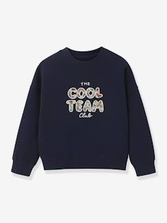 -Sweat Cool Team Fille tissu Liberty coton biologique