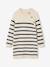 Robe marinière en tricot fille écru+marine - vertbaudet enfant 