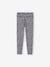 Technische sportlegging met print voor meisjes antraciet+oudroze - vertbaudet enfant 