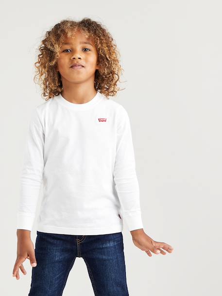 Tee-shirt Batwing LEVI'S manches longues blanc+marine - vertbaudet enfant 