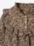 Blouse fille gaze de coton motif zébré chocolat - vertbaudet enfant 