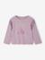Tee-shirt fille à franges manches longues mauve - vertbaudet enfant 