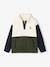 Fleece sweater voor jongens met lange mouwen groen - vertbaudet enfant 