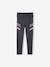Legging technique sport fille bandes côté anthracite - vertbaudet enfant 
