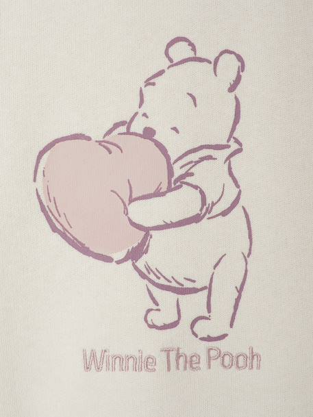 Disney® WINNIE DE POEG babyset  fleece sweater + legging van fluweel / velours vanille - vertbaudet enfant 