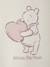 Disney® WINNIE DE POEG babyset  fleece sweater + legging van fluweel / velours vanille - vertbaudet enfant 