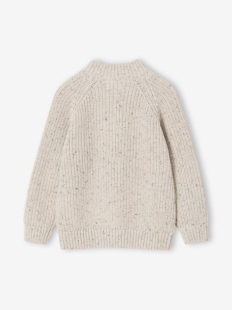 Pull col camionneur garçon beige chiné - vertbaudet enfant 