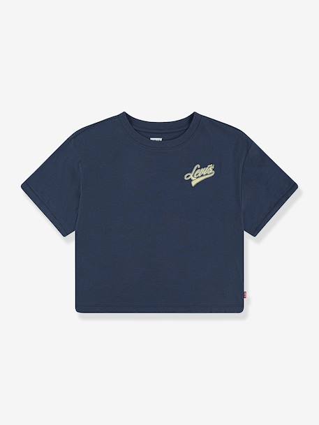 Tee-shirt fille Boxy meet and greek LEVI'S manches courtes marine - vertbaudet enfant 