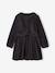 Robe fille velours côtelé effet croisé anthracite - vertbaudet enfant 