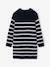 Robe marinière en tricot fille écru+marine - vertbaudet enfant 