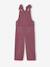 Salopette fille large velours effet molleton mauve+vert sapin - vertbaudet enfant 