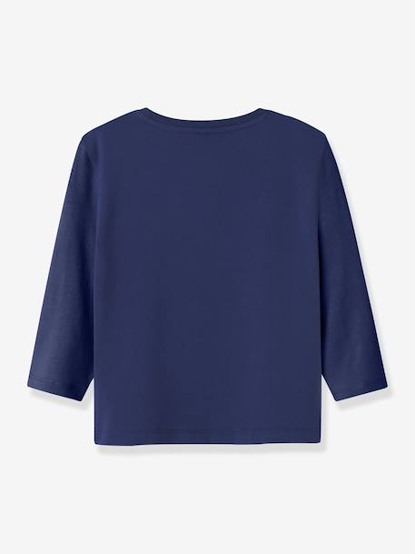 T-shirt manches longues NMMLINCOM , coupe boxy blanc+bleu+vert - vertbaudet enfant 