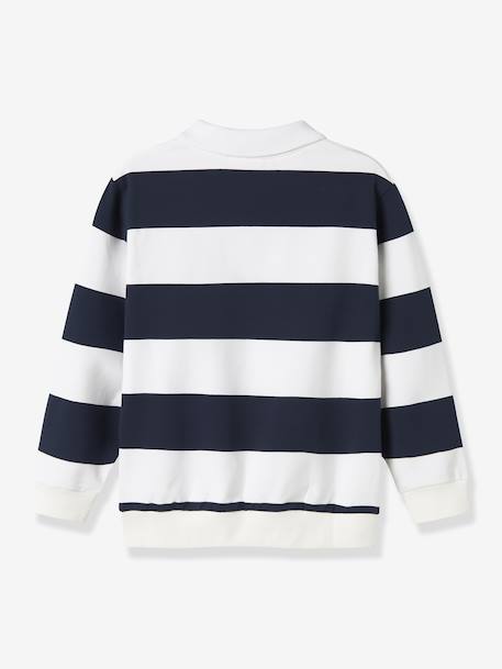 Polo garçon NKMLEOPOLD blanc+marine - vertbaudet enfant 