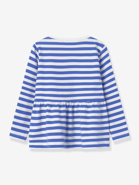 T-shirt met lange mouwen voor meisjes NMFLIONA NAME IT blauw+marineblauw+rozen - vertbaudet enfant 