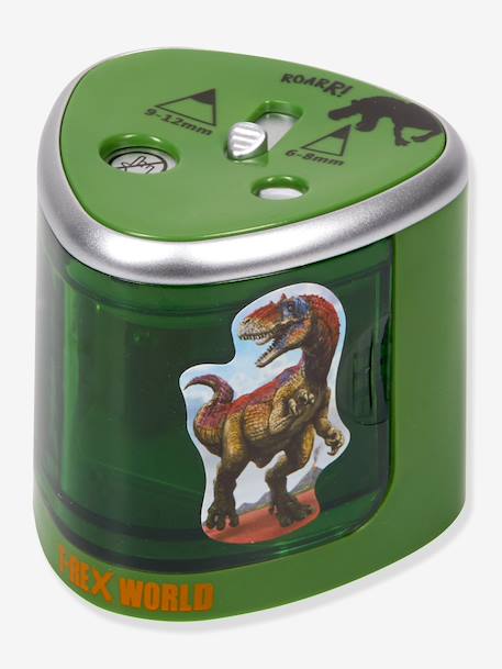 Taille-crayon électrique garçon T-REX WORLD Die Spiegelburg vert - vertbaudet enfant 