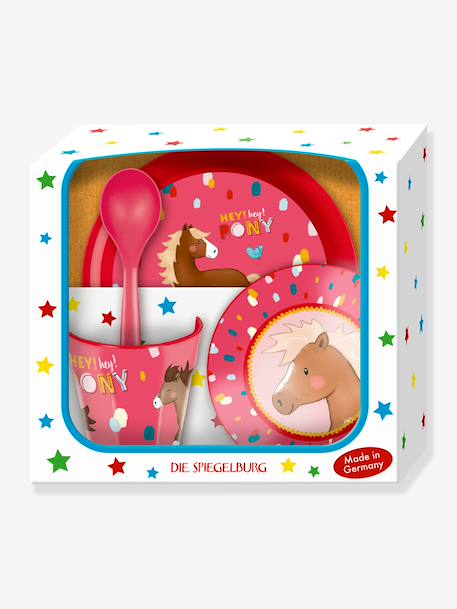 HEY PONY DIE SPIEGELBURG cadeauset voor babymeisjes meerkleurig - vertbaudet enfant 
