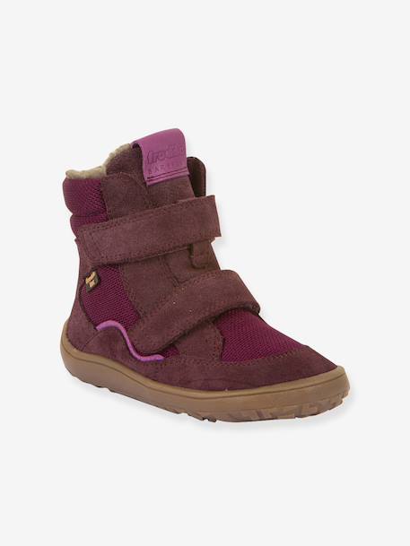 Bottes d'hiver pieds nus enfants BAREFOOT TEX WINTER Froddo bleu nuit+bordeaux+gris ardoise+noir+olive - vertbaudet enfant 
