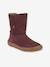 Bottes pieds nus enfants BAREFOOT TEX SUEDE Froddo bordeaux+gris+noir+or - vertbaudet enfant 
