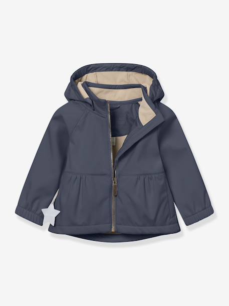 Veste softshell MATBRIDDI fille MINI A TURE bleu foncé+prune - vertbaudet enfant 
