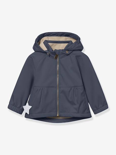 Veste softshell MATBRIDDI fille MINI A TURE bleu foncé+prune - vertbaudet enfant 