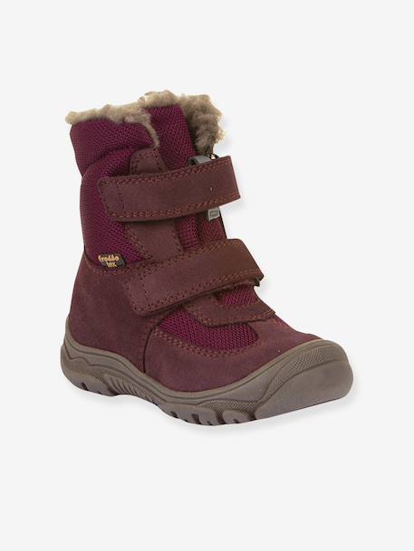 Boots enfants LINZ WOOL TEX HIGH Froddo bleu nuit+bordeaux+noir+olive - vertbaudet enfant 