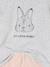 Set van 2 pyjama fluweel / velours dieren Meisje gemêleerd grijs - vertbaudet enfant 