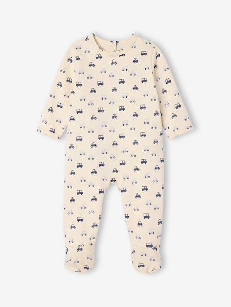 Lot de 2 pyjamas bébé garçon en molleton 'voitures' bleu pâle - vertbaudet enfant 