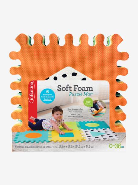 Set de 6 dalles en mousse MULTI COULEURS - vertbaudet enfant 