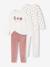 Set van 2 pyjama's voor meisjes in fluweel / velours Fruit ecru - vertbaudet enfant 