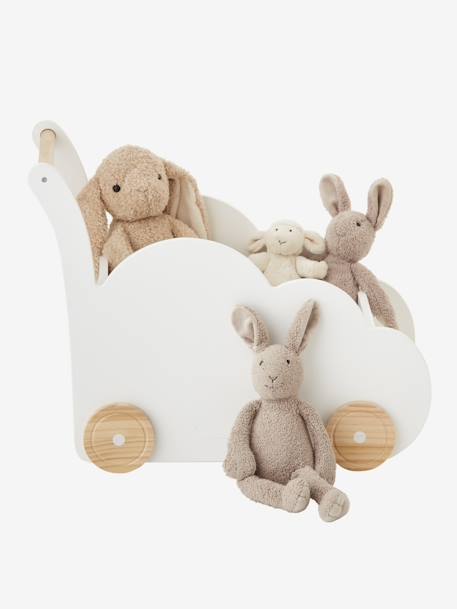 Coffre à roulettes Nuage BLANC - vertbaudet enfant 
